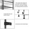 5-Tier Narrow Rolling Storage Cart with Wood Top, Black Metal Wire Shelving Unit with Wheels & Hooks